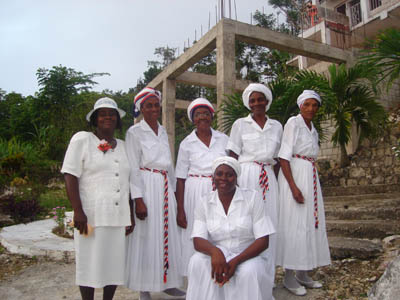 Band Sisters à Watt Town, Jamaïque